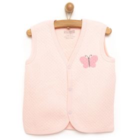 HelloBaby Kapitone Kız Bebek Açık Pembe Yelek