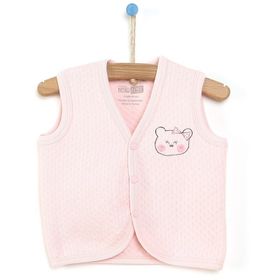 HelloBaby Kapitone Kız Bebek Açık Pembe Yelek