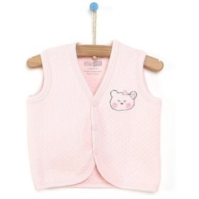 HelloBaby Kapitone Kız Bebek Açık Pembe Yelek