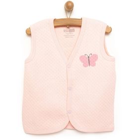 HelloBaby Kapitone Kız Bebek Açık Pembe Yelek