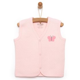 HelloBaby Kapitone Kız Bebek Açık Pembe Yelek