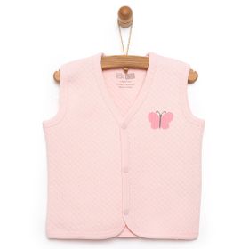 HelloBaby Kapitone Kız Bebek Açık Pembe Yelek