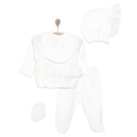 HelloBaby Kız Bebek Ekru Mevlüt Kıyafeti