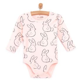 HelloBaby Kız Bebek Pembe Uzun Kol Body