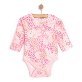 HelloBaby Kız Bebek Pembe Uzun Kol Body