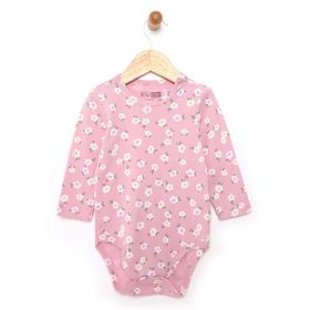 HelloBaby Kız Bebek Pembe Uzun Kol Body
