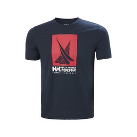 Helly Hansen 34419-597 Hp Race Graphic Lacivert Erkek T-shirt