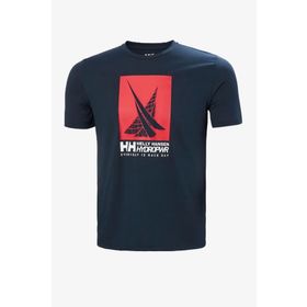 Helly Hansen 34419-597 Hp Race Graphic Lacivert Erkek T-shirt