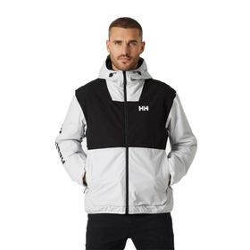 Helly Hansen Ervik Ins Rain Siyah Beyaz Erkek Mont