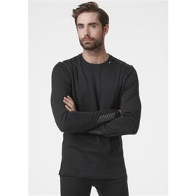 Helly Hansen HHA.49364 Lifa Merino Midweight Crew Erkek Siyah Termal İçlik