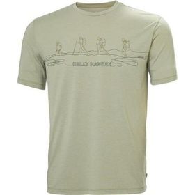 Helly Hansen HHA.63082 Skog Recycled Graphic Gri Erkek T-shirt