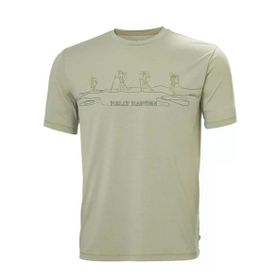 Helly Hansen HHA.63082 Skog Recycled Graphic Gri Erkek T-shirt