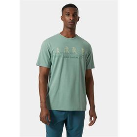 Helly Hansen HHA.63082 Skog Recycled Graphic Yeşil Erkek T-Shirt