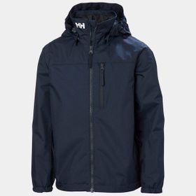 Helly Hansen Jr Crew Hooded Lacivert Yağmurluk Mont