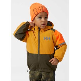 Helly Hansen K Rider 2.0 Ins Haki Sarı Çocuk Kayak Montu