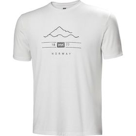 Helly Hansen Skog Recycled Graphic Beyaz Erkek T-Shirt