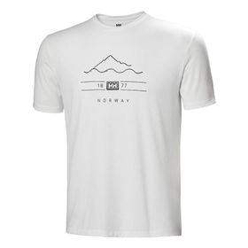 Helly Hansen Skog Recycled Graphic Beyaz Erkek T-Shirt