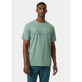 Helly Hansen Skog Recycled Graphic Yeşil Erkek T-shirt