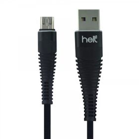 Helt HT-79 100 cm Siyah İp Örgü Micro Şarj ve Data Kablosu
