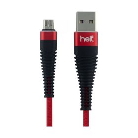 Helt HT-79 100 cm Siyah İp Örgü Micro Şarj ve Data Kablosu