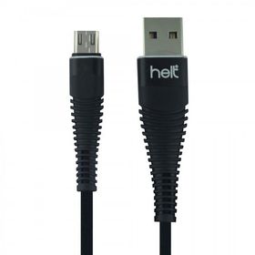 Helt HT-79 100 cm Siyah İp Örgü Micro Şarj ve Data Kablosu