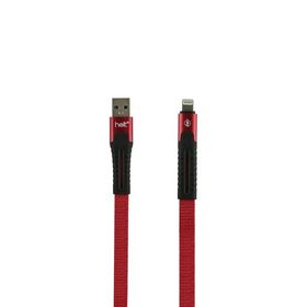 Helt HT-DC01 120 cm Kırmızı İp Örgü Lightning Şarj ve Data Kablosu