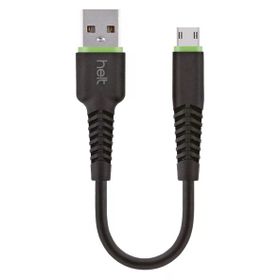 Helt HT-DC12 20 cm Siyah Plastik USB Şarj ve Data Kablosu