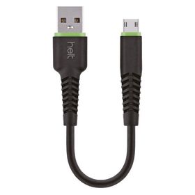 Helt HT-DC12 20 cm Siyah Plastik USB Şarj ve Data Kablosu