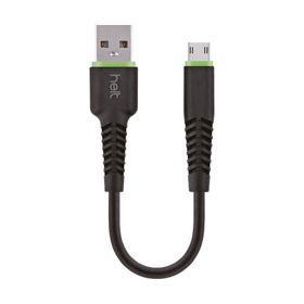 Helt HT-DC12 20 cm Siyah Plastik USB Şarj ve Data Kablosu