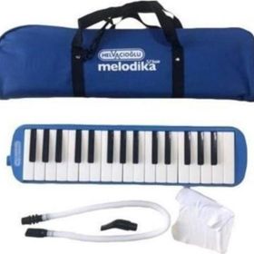 Helvacıoğlu 32 Tuşlu Bez Çantalı Mavi Melodika