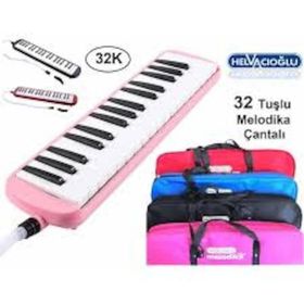 Helvacıoğlu 32 Tuşlu Bez Çantalı Siyah Melodika