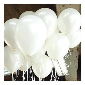 Helyumla Uçan Baskısız 12 inc 100 Adet Mat Beyaz Balon
