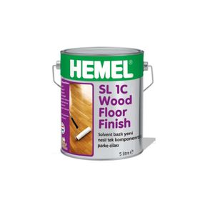 Hemel 21463 SL 1C Wood Floor Finish İpek Mat 5 lt Solvent Bazlı Parke Cilası
