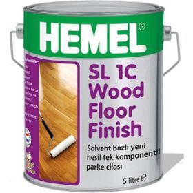 Hemel 21463 SL 1C Wood Floor Finish İpek Mat 5 lt Solvent Bazlı Parke Cilası