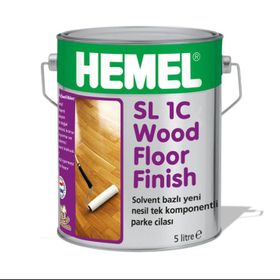 Hemel 23947 SL 1C Wood Floor Finish Mat 5 lt Solvent Bazlı Parke Cilası
