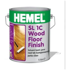 Hemel 23947 SL 1C Wood Floor Finish Mat 5 lt Solvent Bazlı Parke Cilası