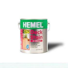 Hemel Deck Stain White 2.5 lt Deck Verniği