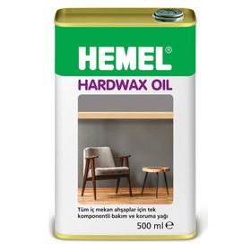 Hemel Hardwax Oil Clear 0.5 lt Ahşap Bakım Yağı