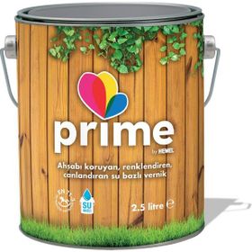 Hemel Prime Su Bazlı Ahşap Naturel 2.5 lt Vernik