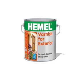 Hemel Varnish 2,5lt Su Bazlı Dış Mekan Ahşap Cilası