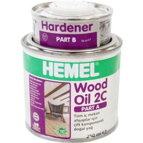 Hemel Wood Oil 2C 0.3 lt Black Çift Komponentli Yağ