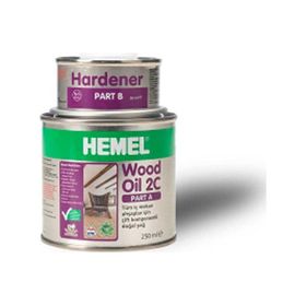 Hemel Wood Oil 2C 300 ml Castle Brown Çift Komponentli Yağ