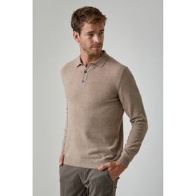 Hemington 184492017 Camel Polo Yaka Saf Kaşmir Erkek Kazak