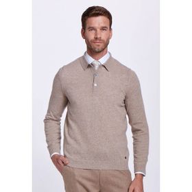 Hemington 184492017 Camel Polo Yaka Saf Kaşmir Erkek Kazak