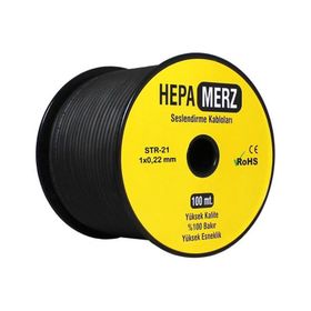 Hepa Merz MN-21 100 m Tam Bakır Mono Mikrofon Ses Kablosu