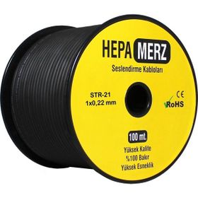 Hepa Merz MN-21 100 m Tam Bakır Mono Mikrofon Ses Kablosu