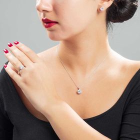 HepNaturel Starlight Diamond Pırlanta Montür Aşk Temalı 925 Ayar Gümüş Bayan Tektaş Yüzük