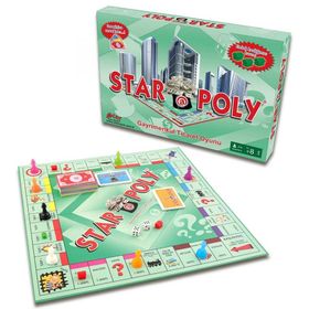 Hepsi Dahice Star Poly Emlak 8 Yaş Üstü 6 Kişilik Kutu Oyunu