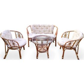 Hepsi Home Bahama Bambu Balkon Bahçe Oturma Grubu