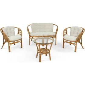 Hepsi Home Bahama Bambu Balkon Bahçe Oturma Grubu